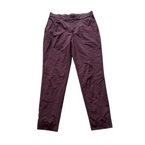 Burgundy Merlot colored Mondetta stretch business pants